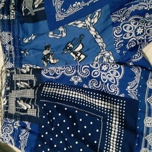 Mens neighborhood shorts large blue